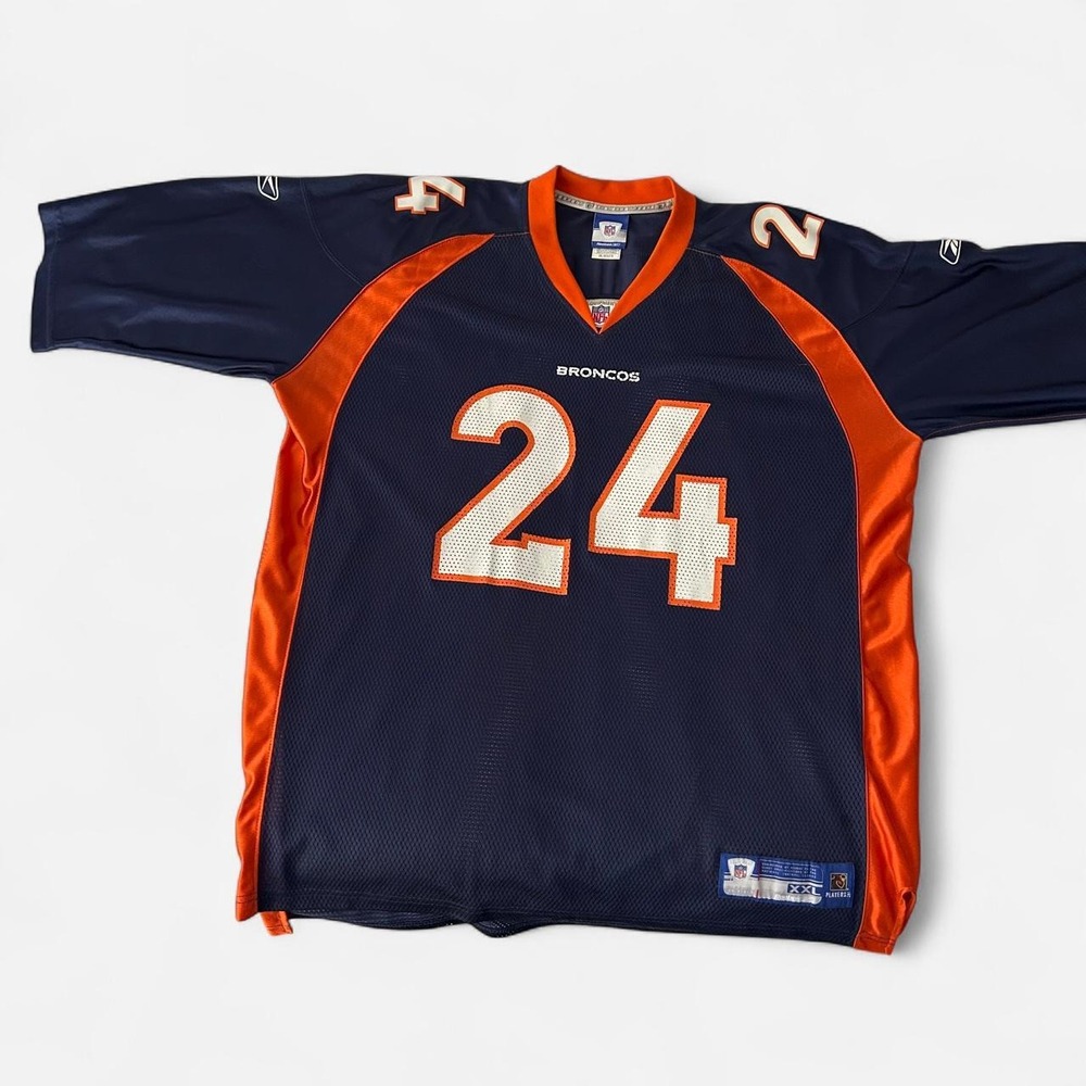 Vintage Reebok NFL Denver Broncos #24 Champ Bailey Football Jersey - Men's XXL